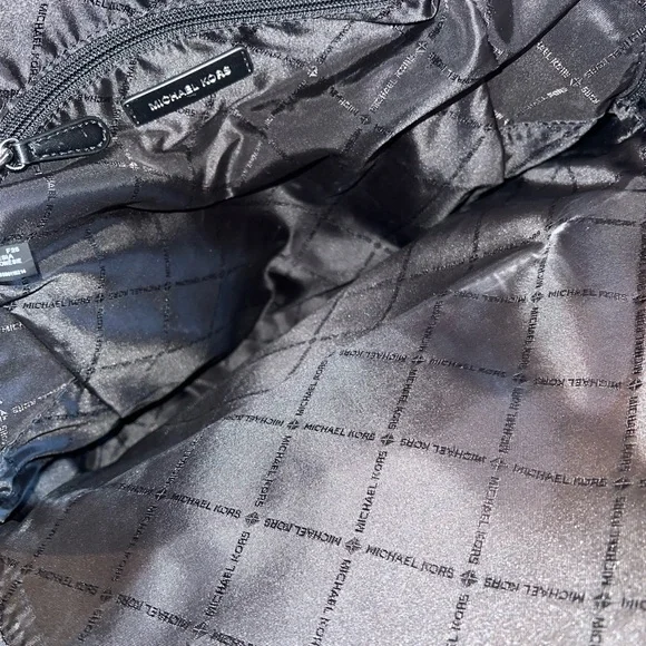 Michael Kors Pebbled Black Backpack